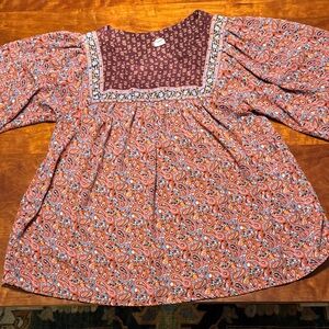 GAP Women’s Paisley Pink/Berry Blouse.